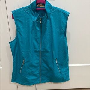 Teal Sleeveless Women's Jacket